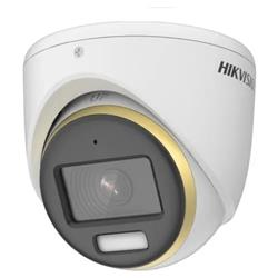 CÁMARA TURRET 2MP COLOR VU LENTE 2,8MM, 1920X1080 AUDIO MIC LUZ BLANCA MET IP67