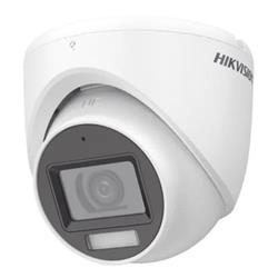 CAMARA HIKVISION DOMO INFRARROJO Y LED BLANCO DS-2CE76D0T-LMFS LED 2MP AUDIO EXTERIOR METALICO