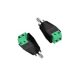 PAR PLUG RCA BORNERA MACHO