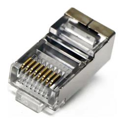 FICHA RJ45 METÁLICA X 50 UNIDADES
